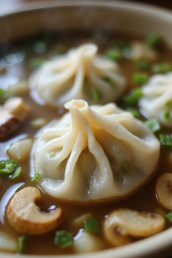 Easy Veggie Wonton Soup With Tofu - preparation