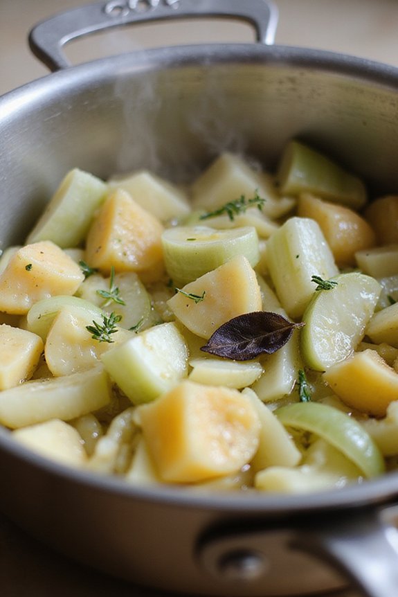 Easy Velvety Leek Potato Soup (Dairy-Free) - preparation