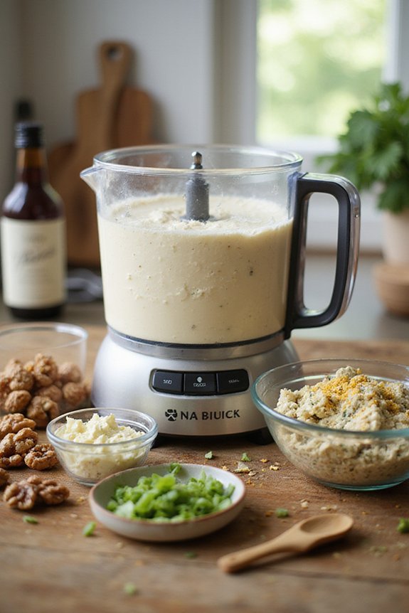 Easy Walnut Tofu Burgers (Protein-Packed) - preparation