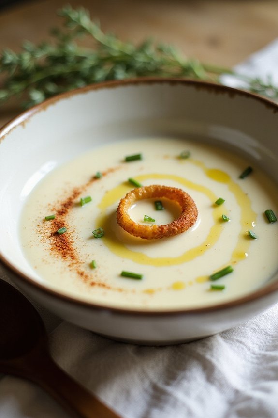 Elegant Vegan Vichyssoise (Chilled Soup) - preparation