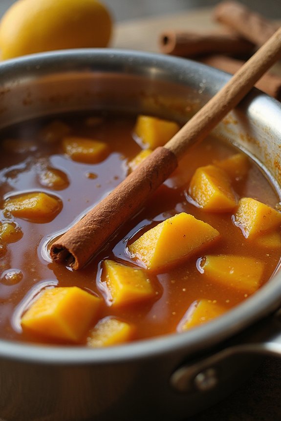 Exotic Mango Roses Pistachio Pudding - preparation