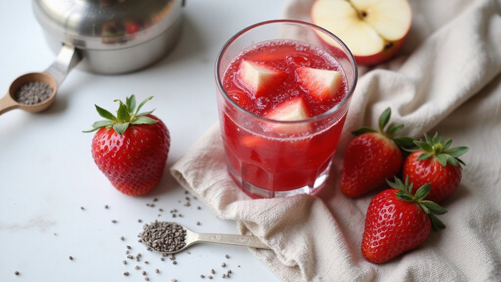 Fresh Strawberry-Apple Juice (Quick, Detox)
