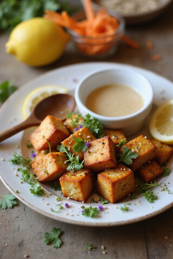 Fresh Vegan Spring Bruschetta (Party Appetizer) - preparation