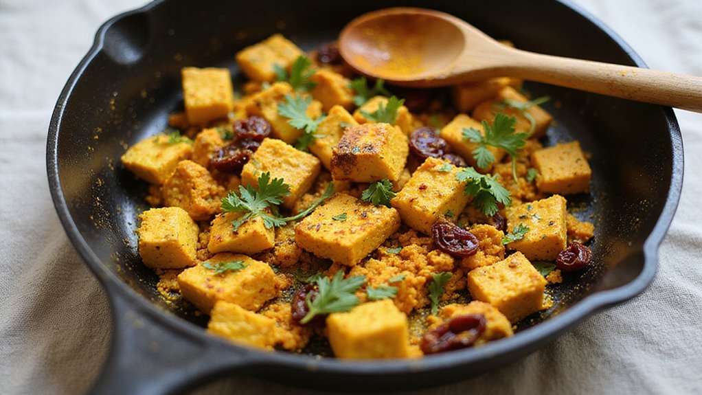 Golden Tofu Scramble With Sun-Dried Tomatoes