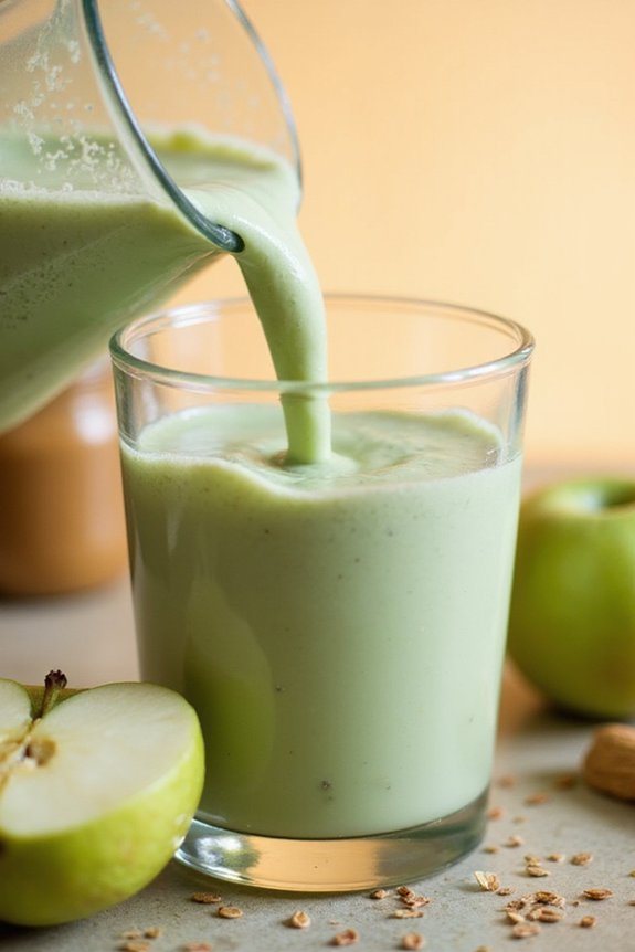 Green Apple Goodness Shake (Protein-Packed) - preparation