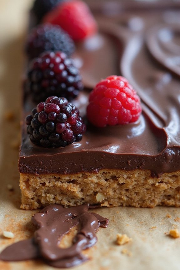 Healthy Chocolate Berry Bars (No-Bake) - preparation