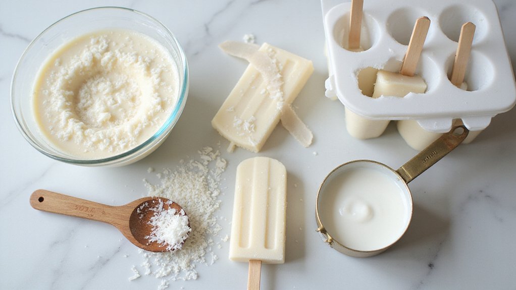 Homemade Coconut Pops (Dairy-Free Ice Cream)