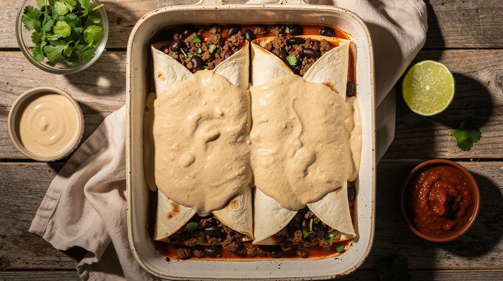 Mich's Black Bean Enchilada Bake (Easy)