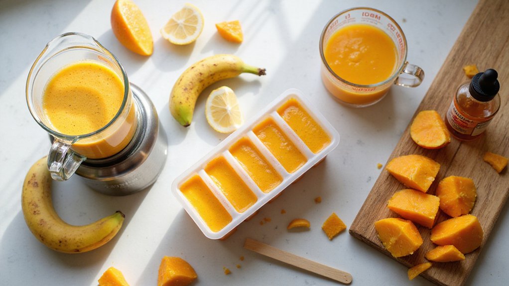 No-Sugar Orange Mango Popsicles (Dairy-Free)