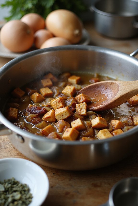 Quick Lentil Tofu Soup (30 Minutes) - preparation