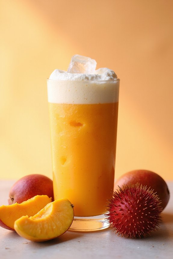 Quick Mango Rambutan Frappe (Tropical) - preparation