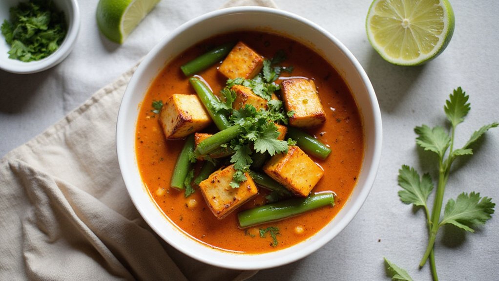 Quick Red Curry Tofu & Sweet Potato (Easy)