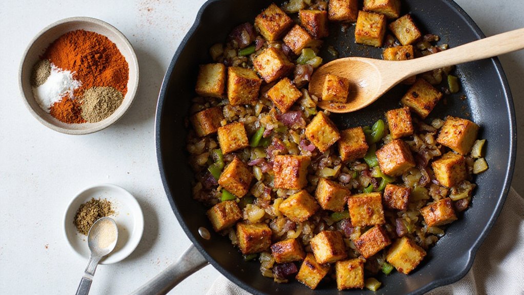 Quick Spicy Tempeh Hash (Ready in 20 Minutes)