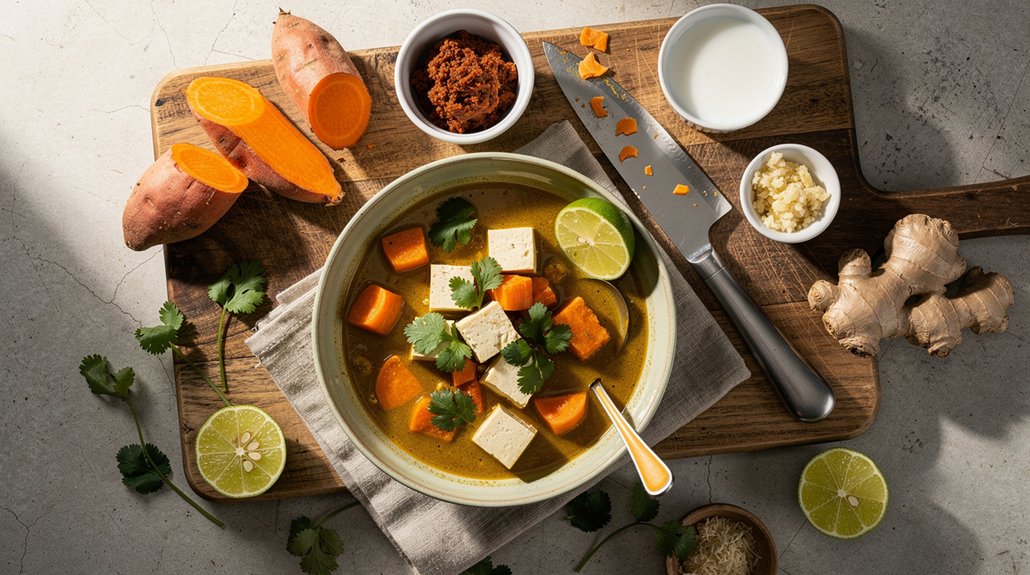 Quick Tofu & Sweet Potato Curry (30 Minutes)