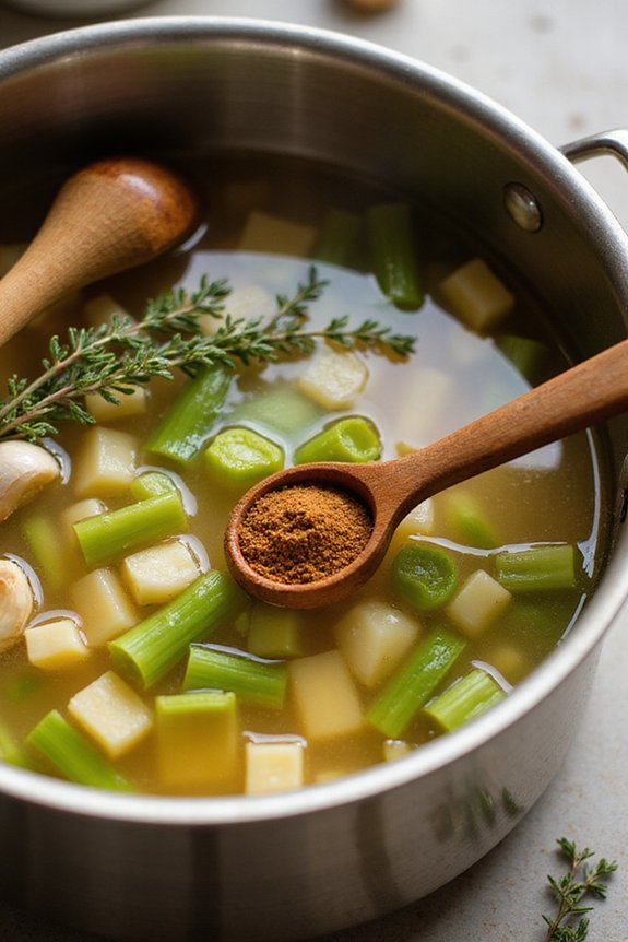 Quick Vegan Black & White Bean Soup - preparation