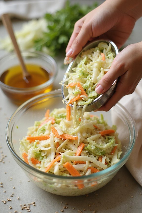 Quick Vegan Coleslaw Recipe (10 Minutes) - preparation