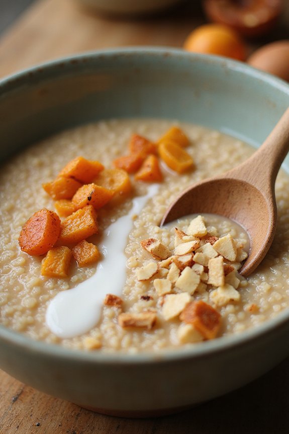 Quinoa Porridge With Toasted Almonds (Easy) - preparation