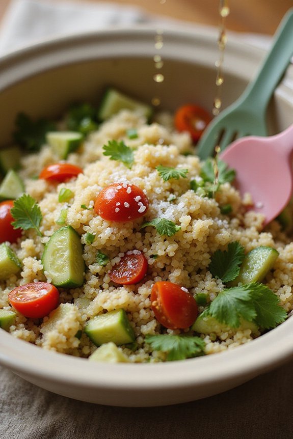 Raw Quinoa Salad (Fresh, Vegan, Gluten-Free) - preparation