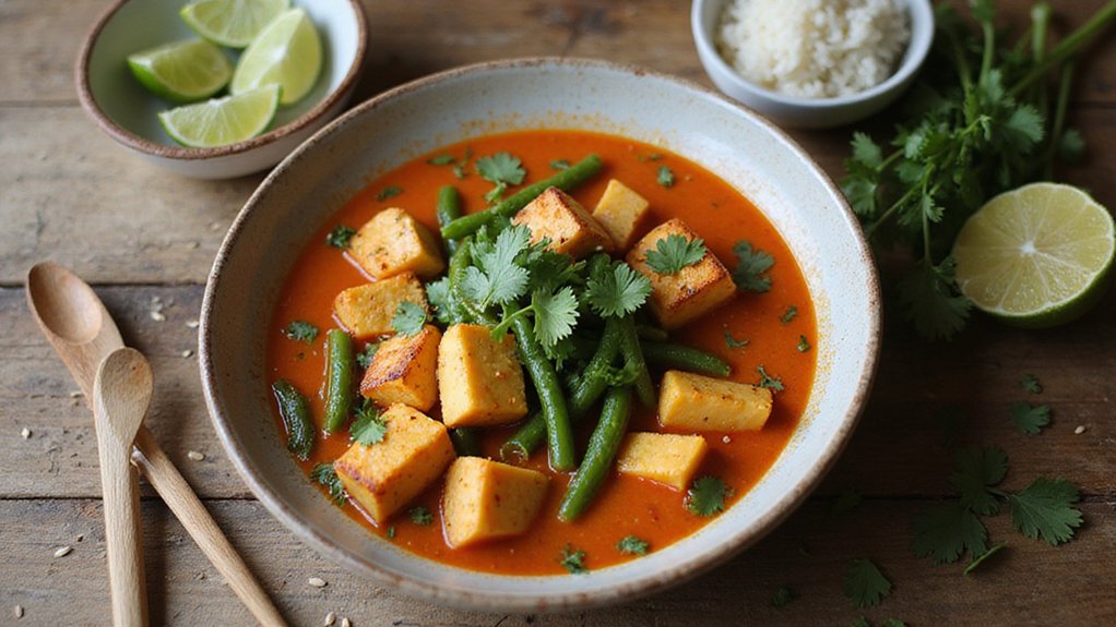 Red Curry With Tofu & Vegetables (Quick)