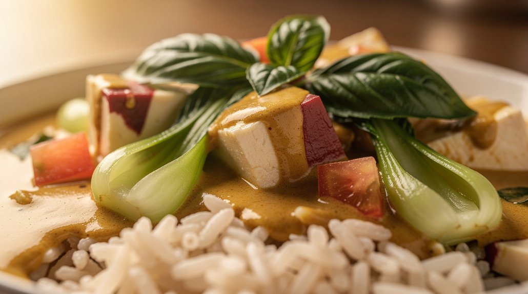 Silky Tofu Coconut Curry (Best Vegan Comfort Food) - preparation