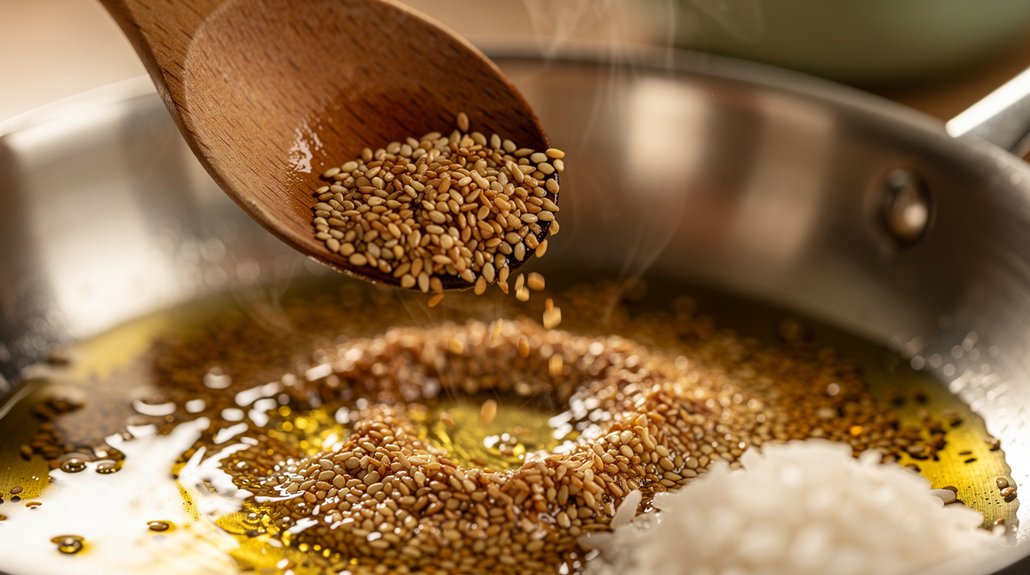 Simple Sesame Vegan Rice (Side Dish) - preparation