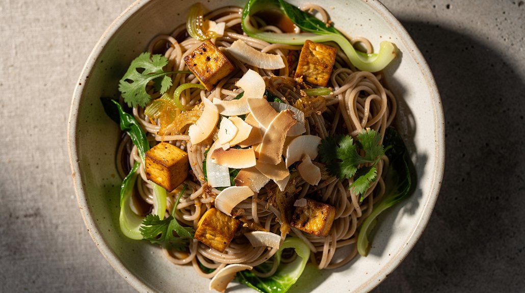 Singapore Hawker Noodles With Golden Tofu (Easy)