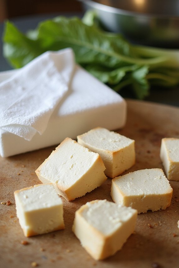 Spicy Stir-Fried Tofu & Bok Choy (Easy) - preparation