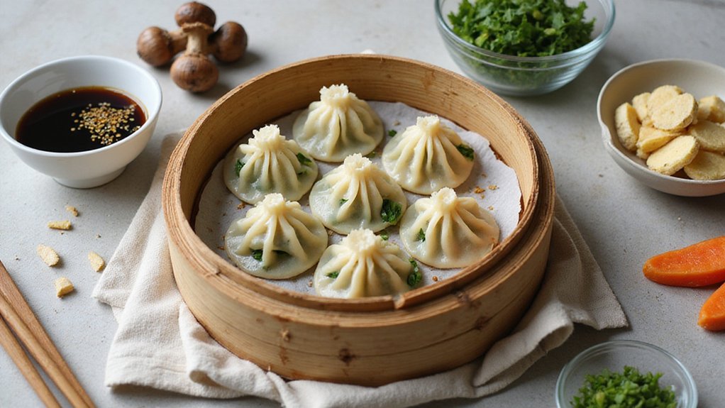 Steamed Vegetable Dumplings