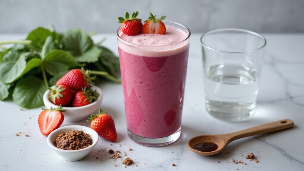 Strawberry Spinach Smoothie (Protein-Packed)
