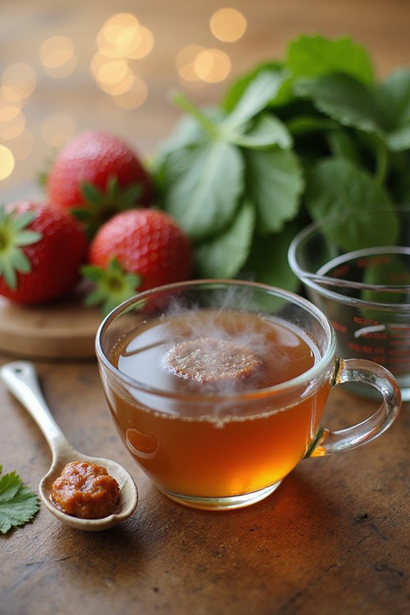 Strawberry Spinach Smoothie (Protein-Packed) - preparation