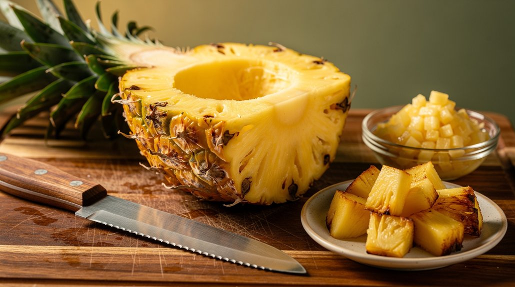 Thai Pineapple Fried Rice in Shell (Easy) - preparation