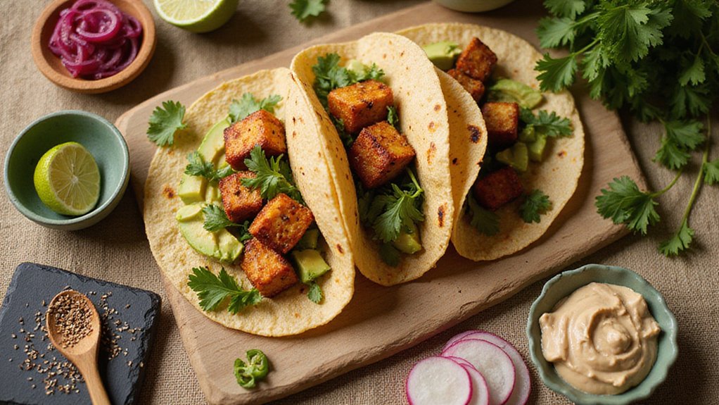 The Best Vegan Tacos Ever (Crispy Tofu)