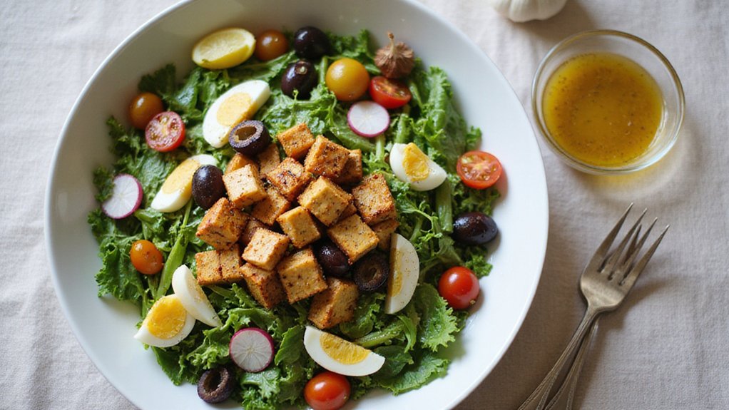 Tofu Nicoise Salad (Plant-Based Protein)