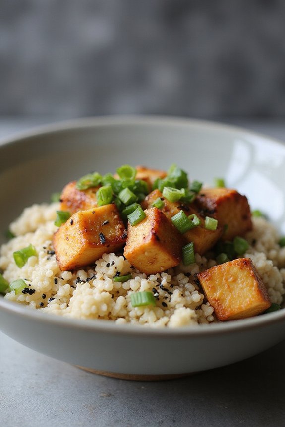 Vegan Korean Cauliflower Kimchi Fried Rice - preparation