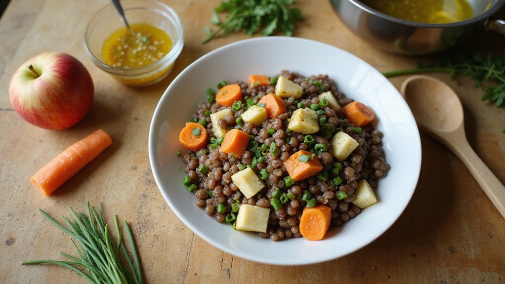 Vegan Lentil Salad With Apples (Make-Ahead)