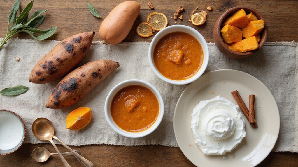 Vegan Sweet Potato Pumpkin Pudding Cups