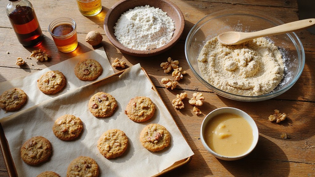 Vegan Vanilla Walnut Cookies (Easy)