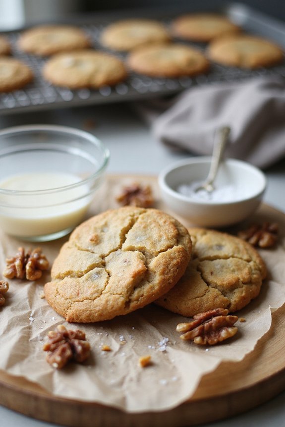 Vegan Vanilla Walnut Cookies (Easy) - preparation