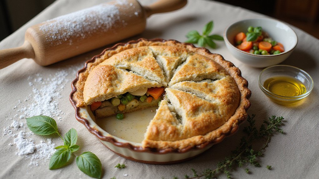 Vegan Vegetable Pot Pie with Homemade Crust