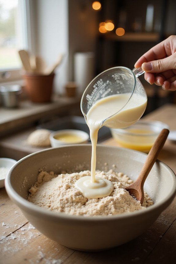 Whole Wheat Vegan Drop Biscuits (Easy) - preparation
