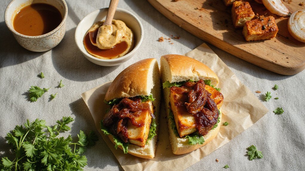 Zesty Tofu & Roasted Vidalia Sandwich
