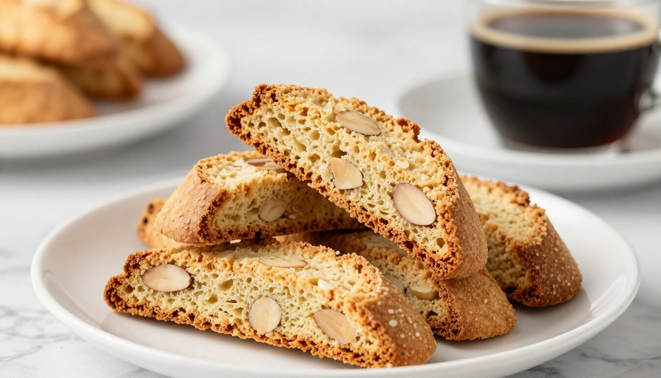Easy Vegan Almond Biscotti (Twice-Baked)