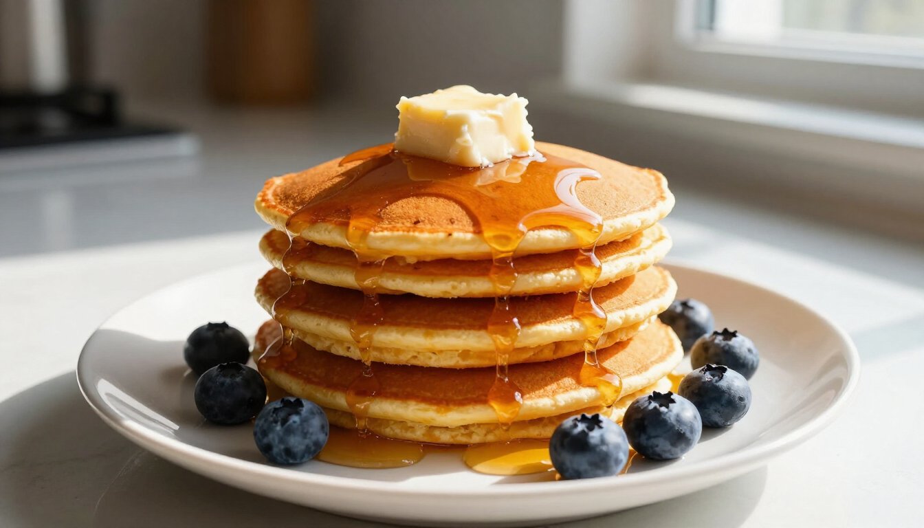 Quick Vegan Pumpkin Pie Pancakes